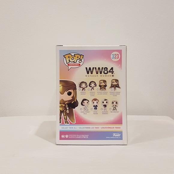 BNIB WW84 Funko Pop 323 DC Wonder Woman (Golden Armor) - Picture 5 of 8